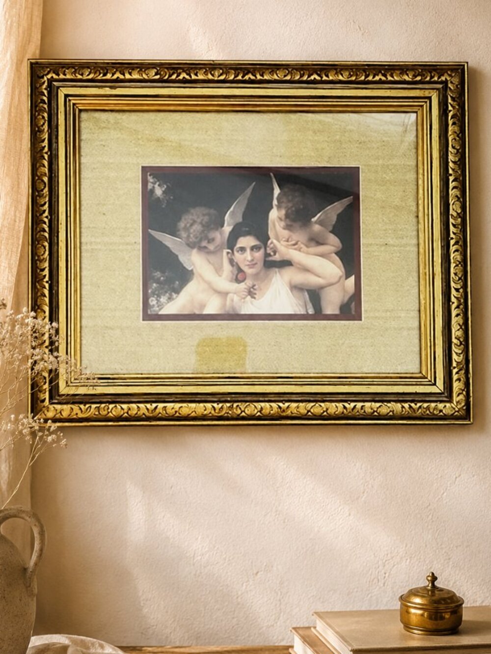 Vintage William Adolphe Bouguereau "L'Innocence" Custom Framed